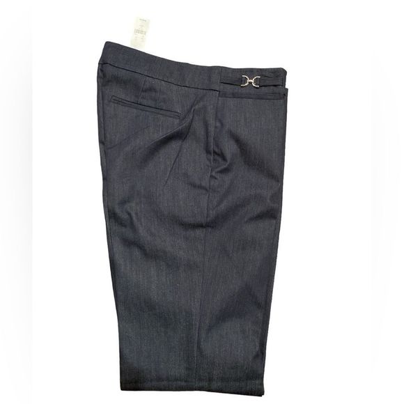 NWT New York & Company Blue Crosby Street Pant | Straight Leg | Size 6 Tall - Picture 2 of 7